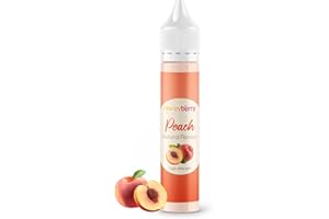 HONEYBERRY Natural Peach Food Flavouring 30ml – High Strength Professional Flavour Drops – Concentrated Liquid Essence for Baking, Desserts, Drinks & Cooking – No Artificial Additives