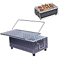 Procamp | MADE IN JAPAN | Tabletop Charcoal Barbecue - 35 Cm x 21 Cm | Cooks for 1-2 Person | Portable Grill | Kabab Smoker Grill for Outdoor Camping, Patio Cooking