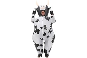 XAMOFAN Costume da Mucca di Maiale Gonfiabile Costume Costume gonfiabile Cosplay Halloween Roleplay Party Holiday per Adulti