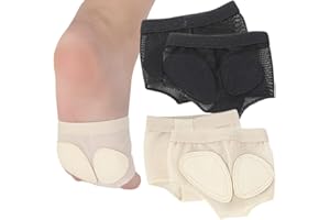 HYRKOTW Set di 2 tappetini da ballo, protezioni per i piedi da balletto, comodi cuscinetti per metatarso realizzati in morbido tessuto traspirante, copripiedi per alleviare il dolore e la pressione