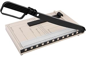 ALLESHELFER Papierschneider, Hebelschneider A4 Kompakt, Papierschneid A4, Hebelschneider Papierschneider für Foto, Papier, Pappe