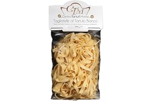 CENTRO TARTUFI MOLISE Tagliatelle Artigianali al Tartufo Bianco Pregiato - Pasta Trafilata al Bronzo - Tagliatelle al Tartufo Bianco - Primi Piatti Gourmet - 100% Made in Italy, Eccellenza Culinaria Italiana