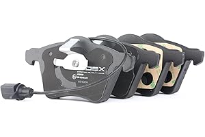 RIDEX Juego de pastillas de freno Delantero con contacto avisador de desgaste con sensor de desgaste incorporado 402B0130 Juego de pastillas de freno compatible con VW SHARAN 7M8, 7M9, 7M6