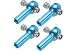 QUARKZMAN 4 st M4xl26 mm kulhuvuden för kulleder | För styranslutning, pushrod för RC-modeller, kulstänger, med muttrar