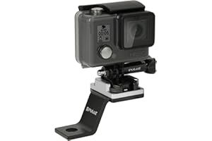 PULUZ Lusterko motocyklowe / bolce mocowanie mocowany metalowy uchwyt rowerowy uchwyt do GoPro HERO7 czarny srebrny biały nowy HERO 2018 HERO5 HERO4 sesja SJCAM XiaoMi YI MiJia II 4K kamera sportowa