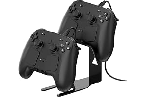 EJGAME Universal Game Controller Desktop Stand compatible with Steam Controller, with 1-to-2 Charging Cable