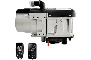 Lättinstallerad 6KW dieselvärmare 12V/24V 24v | Hydronisk parkeringsvärmare med ljuddämpare, vattenpump och LCD-display för bilar, bussar, båtar