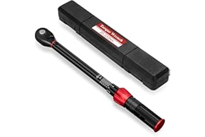 NADOKHI Clé Dynamométrique 20-220Nm, 1/2" Clé Dynamométrique avec 72 Dents Clé à Cliquet Réversible, Haute Précision ±3% avec Boîte de Rangement pour Autos, Motos et Camion