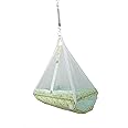 U2CUTE - Manufacturer Of Baby Care Products Baby Crib Cradle, JHULA ! Titanic Baby Hanging Swing Cradle Mosquito Net & Spring,(Green) Cotton