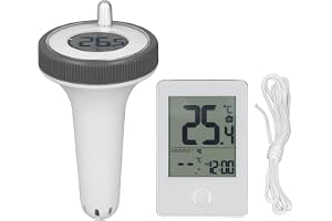 Flytande Termometer, -40 ℃ Till 70 ℃ IP67 Vattentät Trådlös Pooltermometer med Mottagare för Simbassänger Dammar Akvarier