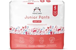Marque Amazon - Mama Bear Junior Culottes, Taille 5 (13-20 kg), 80 Pièces (2 lot de 40)