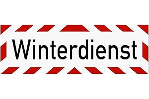 ‎LOHOFOL Magnetschild Winterdienst | Schild magnetisch | lieferbar in drei Größen (45 x 15 cm)