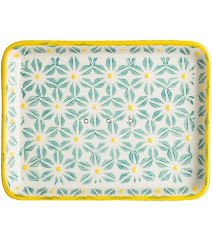 Tranquillo Portasapone Angolare Naila In Gres Con Fori Drenanti – 13,5 X 9,5 X 2 Cm