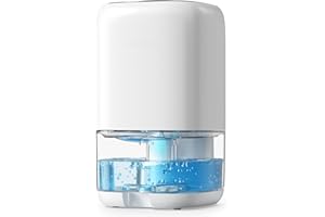 CONOPUPlus Deshumidificador 1000ML, Deshumificadores de Humedad con LED de 7 Colores, Compacto, Silencioso y Eficiente para Espacios Pequeños, Ideal para Baño, Armario