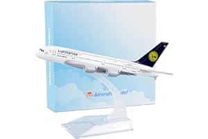 Busyflies Airplane Model 16cm Lufthansa Model Plane Airbus 380 1:400 Diecast Alloy Plane Model Plane for Collection