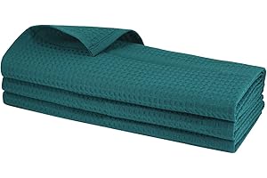GARIELLA 3 Petrol Geschirrtücher aus 100% Baumwolle/Waffel-Piqué/Küchentuch/Putztuch/Handtuch/Geschirrtuch/Gastro Qualität/Petrol