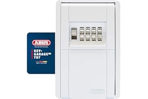 ABUS KeyGarage 787 - Caja para llaves de pared para llaves o pequeños objetos de valor, color blanco