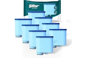SILLAR 8x Vattenfilter för Helautomatiska Kaffemaskiner från Saeco och Philips