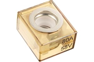 BOJACK Fusibile Terminale 80A Marine Rated Battery Fuse (MRBF) 58V DC Max IP66 Impermeabile per la Protezione del Circuito di Automobili Camper Gru Navi Pile di Ricarica (80 Amp)