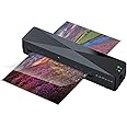 SKY-TOUCH 4 in 1 A4 Laminator Machine｜Personal Desktop Hot & Cold Laminater｜with 15 sheet A4/A5/A6 Laminating Pouches｜ABS Control film removal,2-3min Warm-Up Home Office School,Black,332 * 91 * 66mm