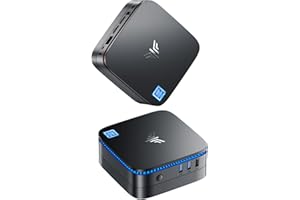 NiPoGi Mini PC, Intel Alder Lake N95 8 GB DDR4 256 GB SSD da 2,5 pollici, Micro Desktop Computer Gigabit Ethernet/WiFi 5/BT4.2/Due HDMI 4K UHD, Piccolo, per ufficio/scuola