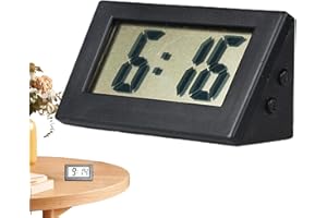 Naqqios Piccoli Orologi Da Scrivania, Orologio Da Scrivania Batteria | Orologio Timer Per Da Scrivania - Piccoli Orologi Elettrici Con Display LED Per Cucina, Aula, Camera Da Letto, Da
