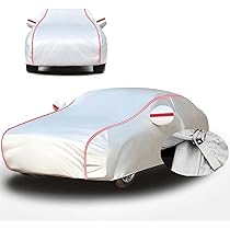 Telo Copriauto Impermeabile Per Citroën C1 – Personalizzato, Con Zip Laterale E Strisce Riflettenti, Argento - 5