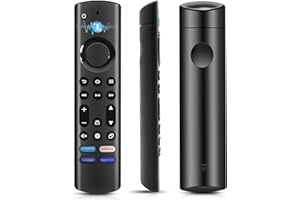 Glitfix Mando a Distancia por Voz (4 Gen) Adecuado para AMZ Fir-e TV Stick 2nd Gen y 3rd Gen, Stick Lite, 4K y 4K MAX, Fir-es Cube 2nd Gen & 3 Gen, con Bluetooth y 4 Botones de Atajo