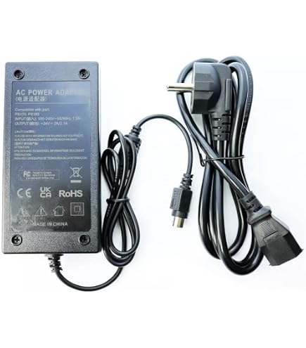 Top Charger Adattatore 24V Per Stampante Oki OKIPOS 410PG: Alimentatore 220V-24V, Cavo 110cm, Spina Europea, Nuovo, Spedito Dalla Francia