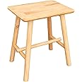 Dekoleidenschaft 2er Set Holz-Hocker 'Rustikal' – Antik-stilige Blumenhocker Aus Gekalkter Kiefer