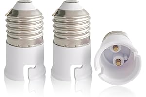 DCJWQ 3 Pcs E27 to B22 Adapter, Lamp Socket Adapter Converter, Screw to Bayonet Bulb Socket Adaptor Convertor, E27 to Bayonet Adapte, Light Bulbs Holder