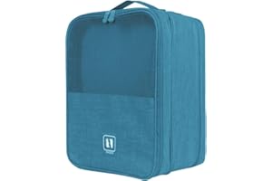 QIUPFGUT Reise Schuhtasche, Tragbare Schuhtasche, Golfschuhtasche, Wasserdichter Schuhbeutel Organisator, Verwendet für Reisespeicher, Staubdichte Lagerung, Koffer, Trolley Fall, Hängende Tasche(blau)