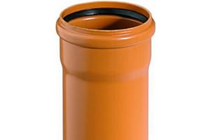 Gebr. Ostend. Kunststoffe GmbH KG-Rohr mit Steckmuffe und Gummidichtring DN 160 Länge 1000 mm aus Polyvinylchlorid (PVC) orange