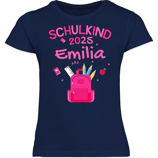 MoonWorks Personalisierter Kinder Hoodie - Einschulung Geschenk Mit Namen Und Jahreszahl