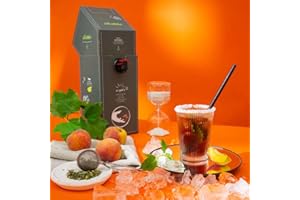 ALPHACHOICE JuiceBox Sirup Eistee Pfirsich - 2 Liter ergibt 22 Liter Fertiggetränk, Nachhaltig, Vegan & Lecker