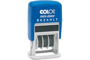 ‎COLOP Colop S160/L2 MiniDater 5 x 25 mm, 4 mm Kissen rot/blau Bezahlt