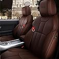 KVD AUTOZONE Heavy Nappa Luxury Car Seat Cover Compatible with Mahindra Thar Full Coffee (5 Year Warranty) - D082/113
