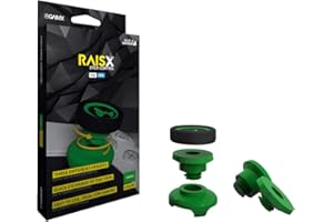GAIMX RAISX CORE PS5 PS4 Stick Control Aim-Hilfe / Zielhilfe - Aim-optimierer - Playstation 4 & 5 Zubehör- Thumbstick-Verlängerung in DREI verschiedenen Höhen (Grün)