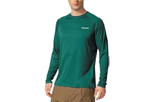 BALEAF Rashguard męska koszulka z krótkim rękawem UPF 50+, do biegania, oddychająca, szybkoschnąca, ochrona przed słońcem, do pływania, wędkowania, jazdy na rowerze