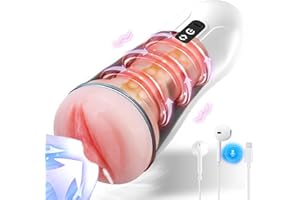 GENÉRICO Masturbadors Masculinos Juguetes Sexuales Hombre Masturbádores Masculino Electrónico de Succión y Vibración Vagina Masturbador Vibradoradormujer Electrico Juguetes Eróticos para Hombre Sexuales