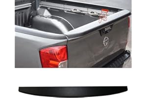 JHCHAN Copertura del letto del portellone posteriore per Nissan Navara 2020-2021 Doppia Cab Singola Cab Protezione Davanzale ABS Texture Nero