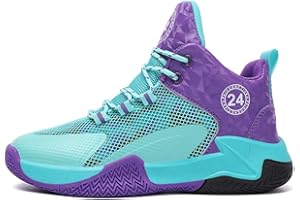 Hixingo Enfant Chaussure de Basketball Garçon Sneakers Baskets Filles Baskets de Basket-Bal Hautes pour Chaussures de Sport, pour Femme Jeunes Homme
