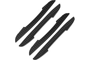 MAXPERKX 4pcs Silicone Car Door Edge Guards Strip Scratch Protector Anti Collision Trim Strips Black Set 4 Pieces Universal Bumper Protectors Strips for All Vehicles