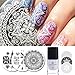 Born Pretty 3Pcs Stamping Plate 6ml White Stamping Polish London Tribal Bird Round Nail Template