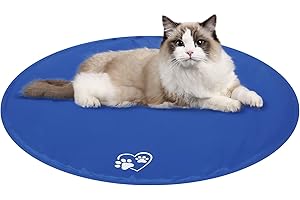 CAROMIO Kühlmatte Hund, Kühlmatte für Hund Kühlmatte Katze Haustier- Hundedecke Kaltgelpad Haustier Matte für Hunde Selbstkühlen, Pet Cooling Pad 60×60 cm