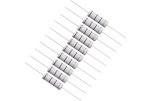 QUARKZMAN 10 stycken 10 ohm 5 watt metall oxidskikt motstånd 5 % tolerans motståndskabel för gör-det-själv elektronikprojekt