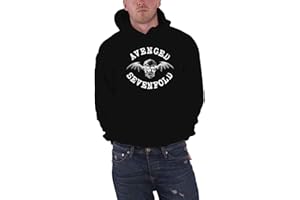 Avenged Sevenfold Kapuzenpullover Band bat Skull Herren Nue Schwarz Pullover
