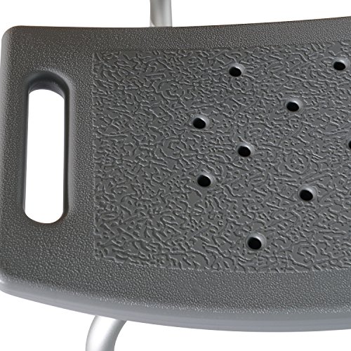 Homcom 72-0009 Badehocker, Schaumstoff, dunkelgrau, 55 x 50.5 x 85.5 cm - 4