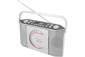 Soundmaster RCD1755SI radio FM z pionowym odtwarzaczem CD/MP3