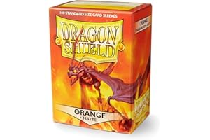 Dragon Shield Matte Orange Standard Size 100 ct Card Sleeves Individual Pack